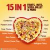 Saffola Muesli Kesar Crunch with Flavour Pops, 700 gm | 15 in 1 Fruit and Nuts, Seeds, Millet & more | Cereals for breakfast rich in wholegrain, protein, fibre view 4