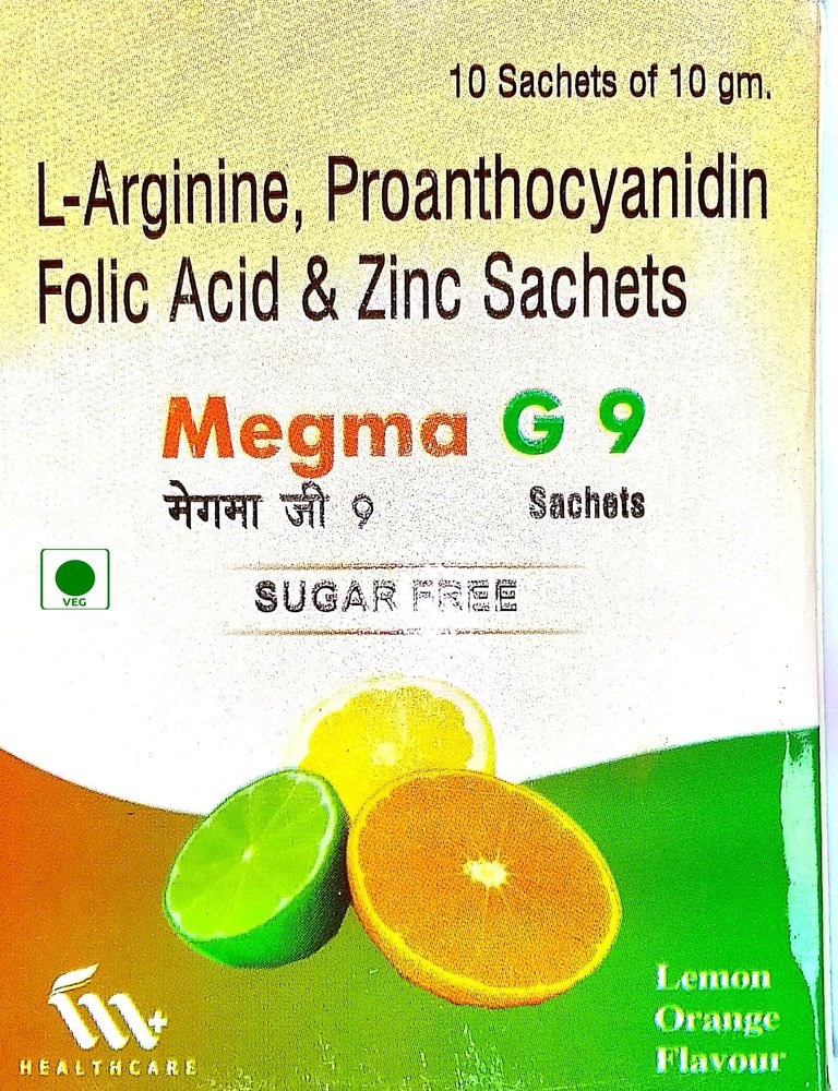 L-Arginine And Proanthocyanidin Granules Sachets (G 9 sachet) pack of 1x10 sachet