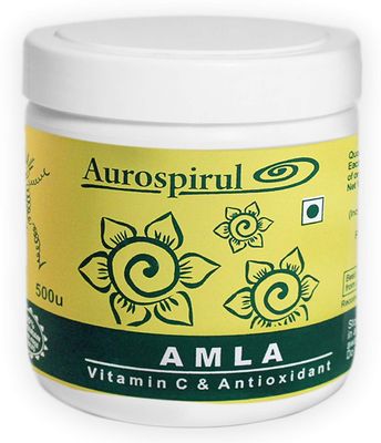 Aurospirul Organic Certified Amla - 500 Veg Capsules (Pack of 1)