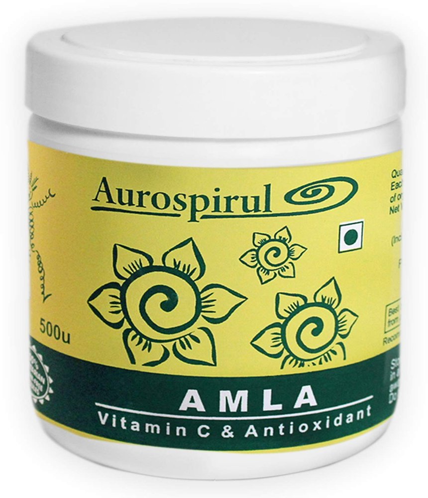 Aurospirul Organic Certified Amla - 500 Veg Capsules (Pack of 1)