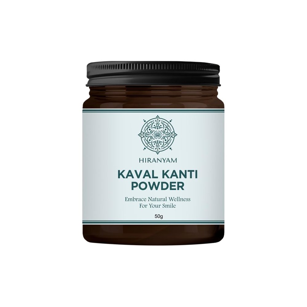 Kaval Kanti Powder  an Ayurvedic marvel that ensures a healthy, fresh mouth with every use. Experience the potent blend of natural herbs for a smile that's not just beautiful, but truly healthy from within.(50 grams)