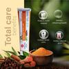 Ayurvedic Total Care 360 Toothpaste with Turmeric & Eucalyptus Oil For Complete Oral Health| Free from harmful chemicals| Vegan & cruelty-free| Reduces Tooth Sensitivit| 100g Pack of 1 view 4