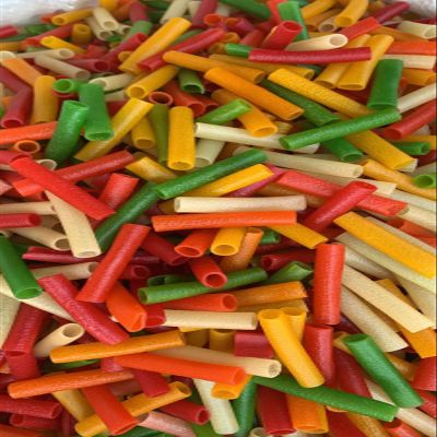 Grocery Connect Ready to Fry Colorful-Pipe Fryums Crunchy Papad Chips Snacks Pellets (250gram)