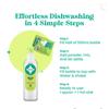 Cleevo Liquid Dishwash Gel - 2 Litre Refill Pack | Plant-Based Organic Dish Wash for Oil Stains & Burnt Residues | Dish washing Liquid | Pet-Friendly & Child-Safe Natural Dishwasher Liquid (Lime) view 3