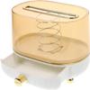 BLURISM Desktop Tissue Box Car Tissue Dispenser Transparent Tissue Cover Phone Stand Facial Tissue Holder Spring Tissue Dispenser Cosmetic Holder Makeup Household The Pet Tissue Set (Yellow) view 2