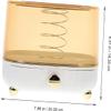 BLURISM Desktop Tissue Box Car Tissue Dispenser Transparent Tissue Cover Phone Stand Facial Tissue Holder Spring Tissue Dispenser Cosmetic Holder Makeup Household The Pet Tissue Set (Yellow) view 4