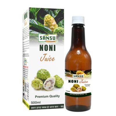 SANSU Noni Juice Improves Immunit Energy Booster Improves Digestion Eyesight Skin Condition Helpful. in Pain and Inflammation 500ml. (Pack of 3)