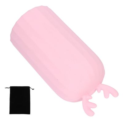 3NH Heated Water Bottle, 500ml High Capacity Hot Water Bag Silicone Size 6.69 X 3.15in for Indoor for Winter for Outdoor(Pink)