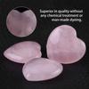 3NH Heart-Shaped Rose Quartz, 4pcs Rose Quartz Stone Semi-Precious Gemstone Decor 1.0x10x0.4inch Pink Crystal Healing Stone Gift for Friend view 3