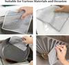 DRUCILA Multipurpose Wire Dishwashing Rags for Wet and Dry, Non-Scratch Wire Dishcloth Reusable Dishwashing Rags Premium Scrubbing Pads Sponge Clean for Home Kitchen Cooktop.(Pack of 4) view 2