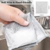 DRUCILA Multipurpose Wire Dishwashing Rags for Wet and Dry, Non-Scratch Wire Dishcloth Reusable Dishwashing Rags Premium Scrubbing Pads Sponge Clean for Home Kitchen Cooktop.(Pack of 4) view 4