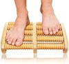 AATMNIVEDI Dual Foot Massager - Wooden Massage Roller for Plantar Fasciitis, Stress, Heel and Arch Pain - Shiatsu Deep Tissue Therapy with Reflexology Chart - Acupressure for Feet, Sore Leg Muscles view 1