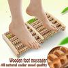 AATMNIVEDI Dual Foot Massager - Wooden Massage Roller for Plantar Fasciitis, Stress, Heel and Arch Pain - Shiatsu Deep Tissue Therapy with Reflexology Chart - Acupressure for Feet, Sore Leg Muscles view 3