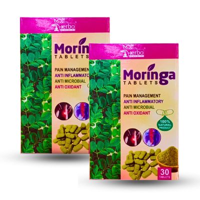 Ayurvedic Moringa Tablets 30 Tablets | Anti Oxident | Genaral Health | Pack of 2
