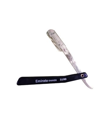 EMIRATE SHAVER 3100 Barber Stainless Steel Straight Edge Razor Safety Salon Quality Smooth Shave Folding Hair Salon Shaving Razor Ustra for Men