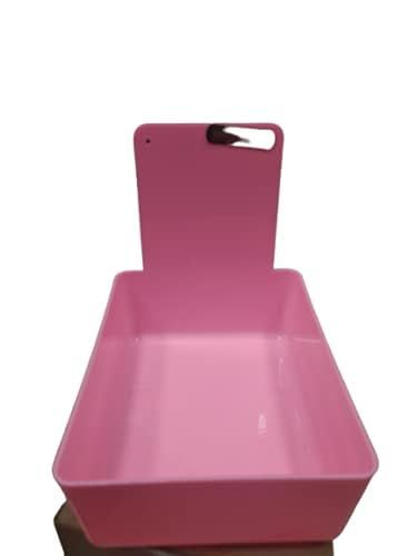 DENTAL TOOL Organiser Trays,Plastic Denture Trays with Clip for Dental Lab Clinic Material Organizer,5 Pieces,Mix Colors