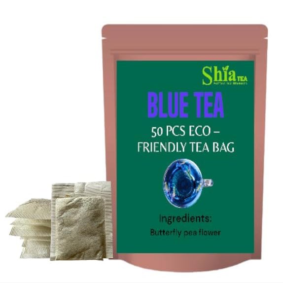 Shia Tea Blue Herbal tea | Genuine Natural Flavoured | Natural tea | Herbal tea | 50 grams (blue tea)