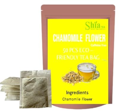 Chamomile tea bags 50 bags I caffeine free herbal chamomile tea bags