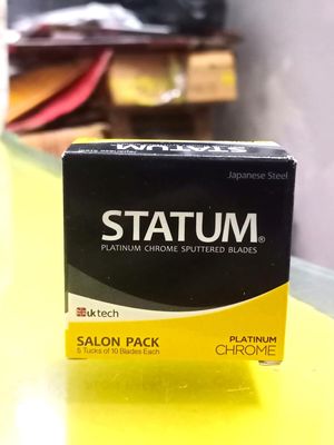 Men Statum Platinum Chrome Double Edge Blades,1 Count