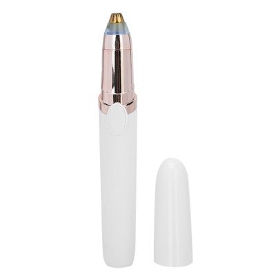 Ubervia Eyebrow Remover, Lipstick Body Facial Hair Shaver Safe with Light for Daily Use(white)