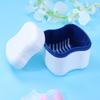 Ubervia Denture Box Denture Cup Denture Case Denture Bath Cleaning Soaking Cup with Strainer Mouth Guard Night Gum Retainer Container view 4