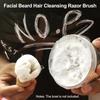 Ubervia Men Shaving Brush Foaming Bowl Barber Bea Razor Shave Cup Salon Male Facial Bea Hair Cleansing Shaving Tool Razor Brush view 3