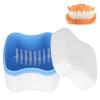 Ubervia False Teeth Container, False Teeth Storage Box Denture Box for Elderly Save Dentures(Sky Blue) view 4