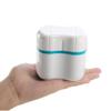 Ubervia Denture Bath Box Case Dental False Teeth Cleaning Container Rinsing Basket Retainer Appliance lder Tray view 4