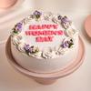 FlowerAura Women's Day Special Delicious Eggless Vanilla Cake Perfect Gift's For Girlfriend, Mom, Sister, Sister-In-Law, Mother-In-Law, Friend, Employee, Wife (Same Day Delivery) (0.5Kg) view 1
