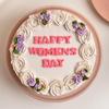 FlowerAura Women's Day Special Delicious Eggless Vanilla Cake Perfect Gift's For Girlfriend, Mom, Sister, Sister-In-Law, Mother-In-Law, Friend, Employee, Wife (Same Day Delivery) (0.5Kg) view 3