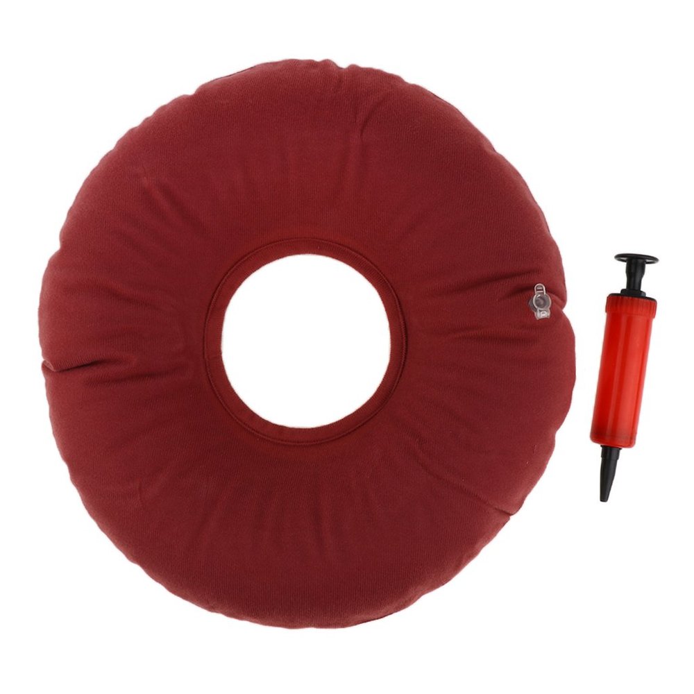 CALANDIS Inflatable Donut Pillow Seat Cushion Chair Pad for Tailbone Pain Ease Hemorrhoid Treatment Prostatitis