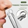 CALANDIS Stainless Steel Nose Hair Trimming Tweezers Shaving Trimmer for Nose Shaving view 4