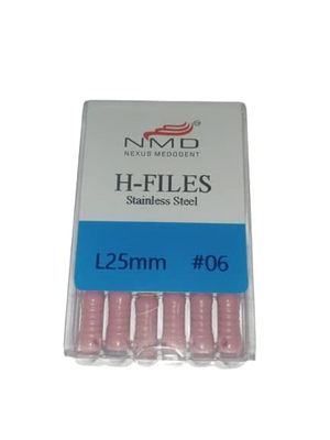 DENTAL TOOL Stainless Steel(S.S)-H-Files (25mm,#6)