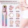 AMENDAS Eyebrow Trimmer for Women, 2 in 1 Rechargeable Facial Hair Remover For Women with Replaceable Heads, Professional Painless Personal Hair Removal Razor with Indicator Lights (RAINBOW) view 3