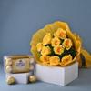 FlowerAura Premium Combo of Fresh Live 12 Yellow Roses Bouquet & 16 Choco Balls Gift For Birthday | Anniversary | Love | Girlfriend's Day | Mothers Day Gift For Mom (Same Day Delivery) view 1