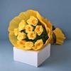 FlowerAura Premium Combo of Fresh Live 12 Yellow Roses Bouquet & 16 Choco Balls Gift For Birthday | Anniversary | Love | Girlfriend's Day | Mothers Day Gift For Mom (Same Day Delivery) view 2