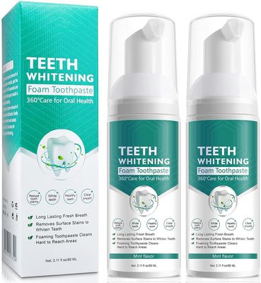 Citrus Baking Soda Toothpaste, Foam Whitening Toothpaste, Ultra-fine Mousse Foam Deeply Cleaning Gums, Stain Removal