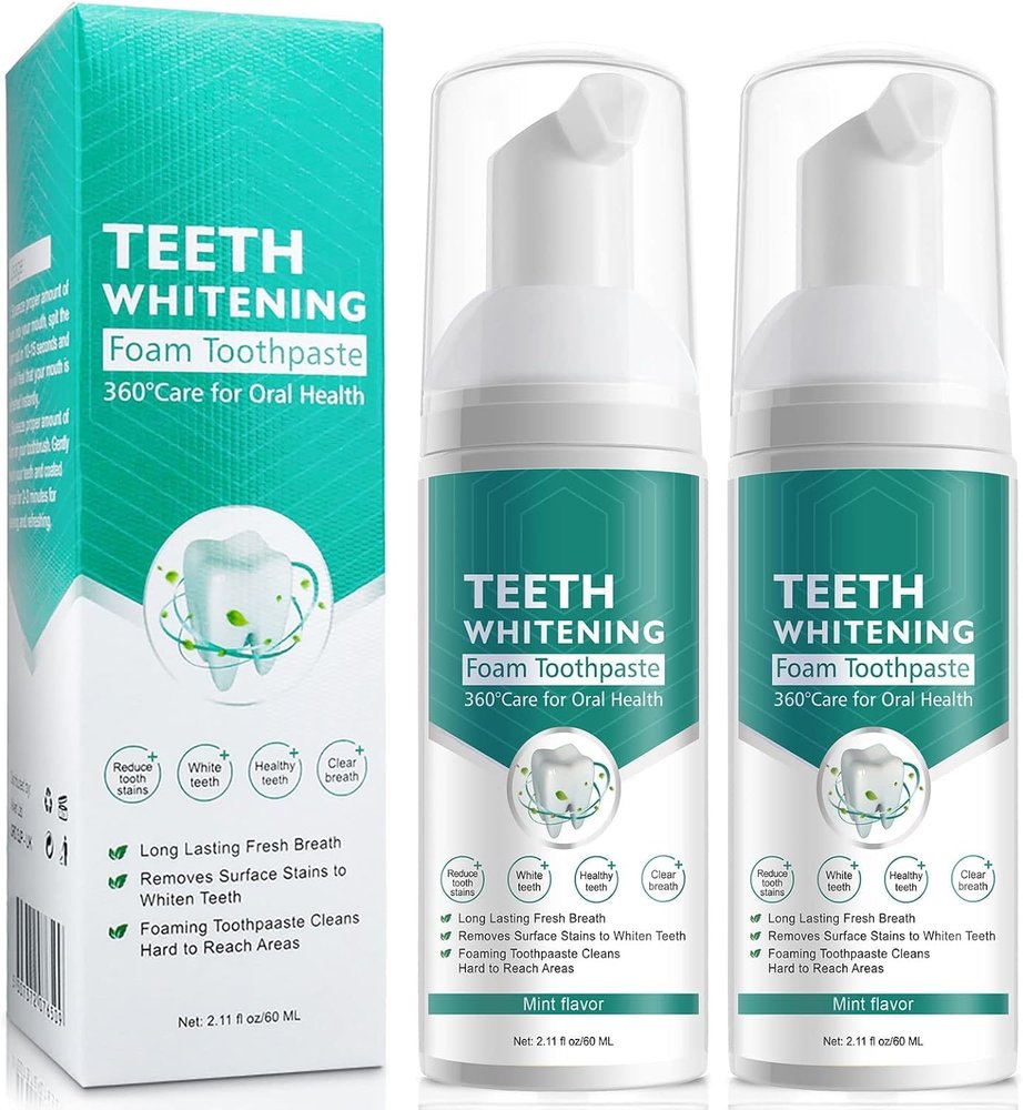 Citrus Baking Soda Toothpaste, Foam Whitening Toothpaste, Ultra-fine Mousse Foam Deeply Cleaning Gums, Stain Removal