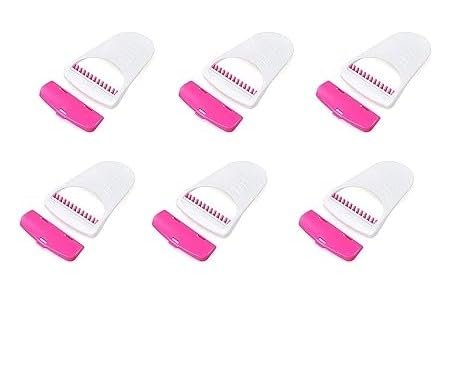 Disposable and Bikini Razor For Women and Girl | Plastic Skin Hair Remover Safety Stainless Razor Disposable Blades Body (6 Blades) Multicolor