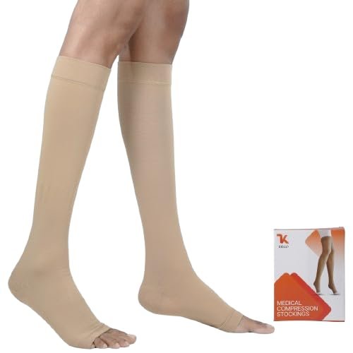 KRIGO MEDICAL COMPRESSION STOCKING CLASS 2 KNEE LENGTH (Large)