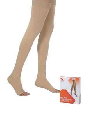 KRIGO MEDICAL COMPRESSION STOCKINGS THIGH LENGTH (Large)