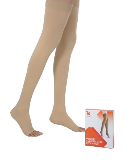 KRIGO MEDICAL COMPRESSION STOCKINGS THIGH LENGTH (Large)