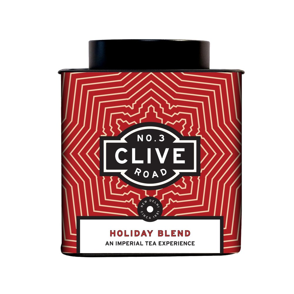 Clive Road Masala Chai - 60+ Cups, Premium Tea Tin, 100% Natural Spices ~ Fennel, Ginger, Cardamom & Cinnamon, Immunity Booster, No Added Sugar 125 g