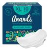 Anandi sanitary pads for women 10 XL Pads | Biodegradable Organic pads with Disposal pouch | Certified ~100% Compostable view 1