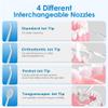 Smart Water Flosser with 200ml water tank capacity | Portable & Rechargeable | IPX7 Waterproof | 3 Modes | 4 Nozzles | Dental Oral Irrigator Flossing at Home and Travel (Water Flosser) view 4
