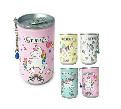 ARPIT MART Wet Tissue - Unicorn Wet Wipes Face Tissue  Compressed Wet Tissue, Face Cleaning Wipes Wet Tissue in a Portable Tin Box (Pack of 2)