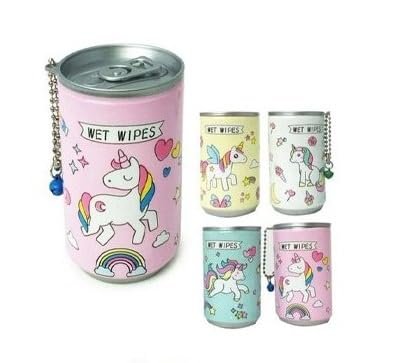 ARPIT MART Wet Tissue - Unicorn Wet Wipes Face Tissue Compressed Wet Tissue, Face Cleaning Wipes Wet Tissue in a Portable Tin Box (Pack of 2)