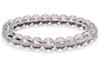 REBUY Natural Clear Quartz Reiki Healing Crystal Lab Certified Bracelet for Men and Women, Bead Size 8MM (Pack 1) view 2