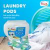 FineX 3-in-1 Smart Laundry Detergent Pods for Top & Front Load Washing machine | Detergent capsules removes Stains, Brightens Clothes, & smells fresh| 61 Units for 61 loads view 2
