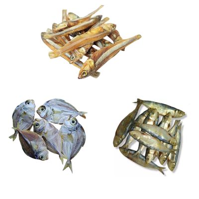 Anchovy | Nethili + Silver Belly | Mullan + Sardine | Chala Combo Pack 3 (150 Grams)